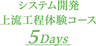 システム開発上流工程体験コース　5Days